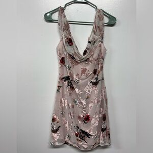 NWT Verge Girl Floral Crush Velvet Mini Dress Size 10
